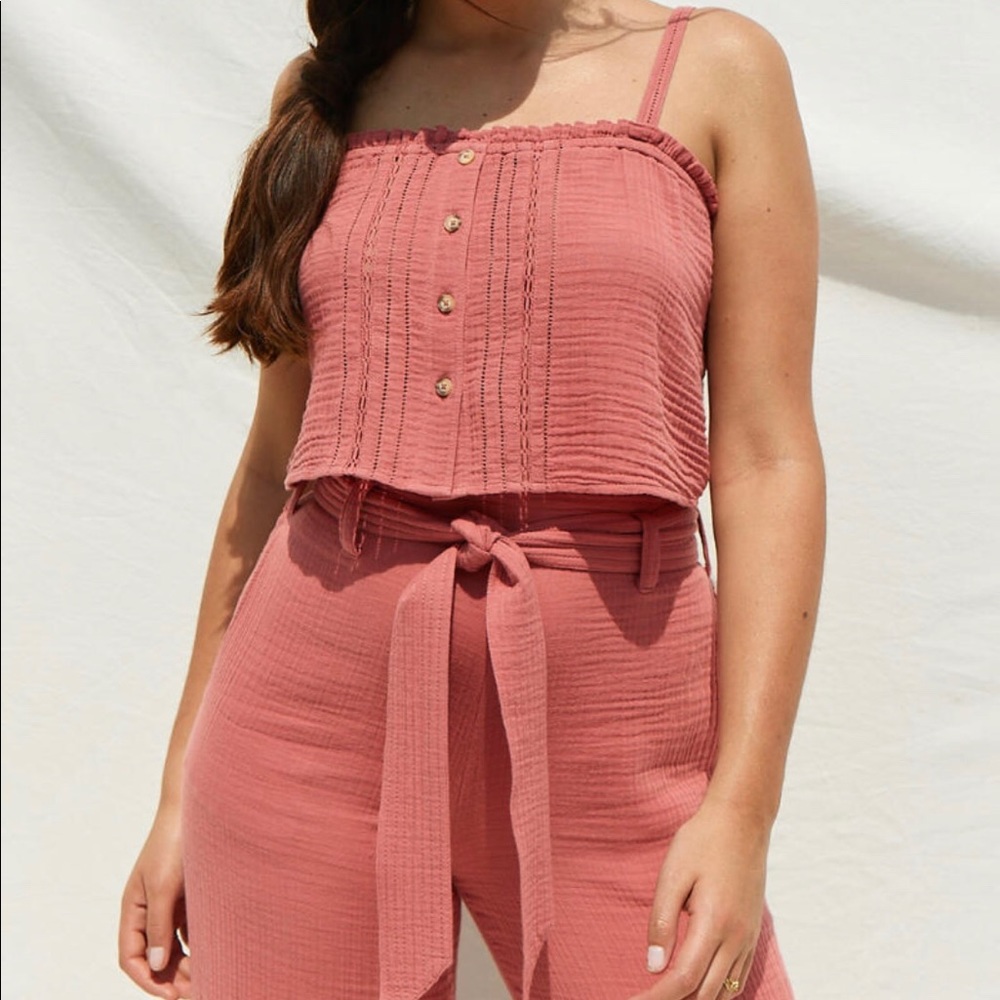 Abercrombie button down crop too cami